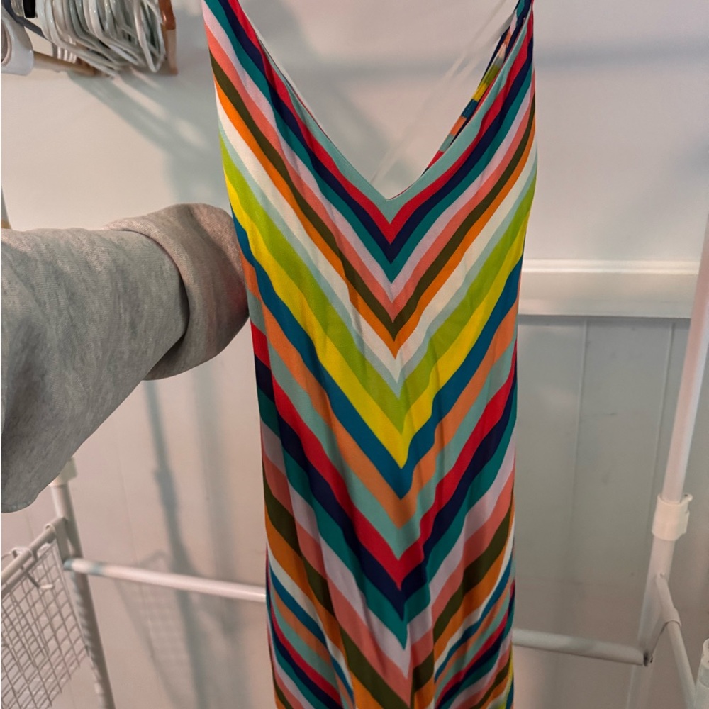Colorful Striped Maxi Dress